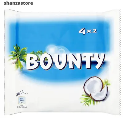 £4.99 • Buy Bounty Coconut Milk Chocolate Duo Bars, 4 X 57g | UK Free And Fast Dispatch
