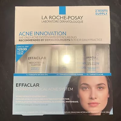 La Roche- Posay Effaclar Duo Dermatological Acne Treatment 3-Step 2-Month Supply • $24.99