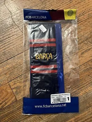 FCB Barcelona Barca Soccer Navy Blue Socks Made In Spain  • $6.99