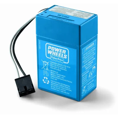 00801-1900 - 6 Volt Blue Battery For Power Wheels • $37.73