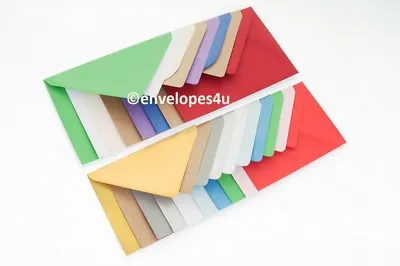 100 Hi Quality C6 114x162mm Envelopes For A6 Cards 100gsm Many Colours FREE P&P  • £7.15