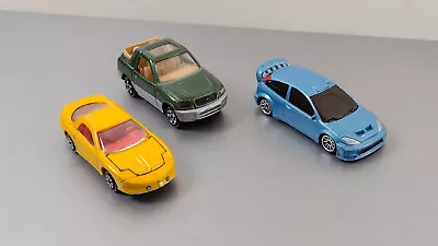 Majorette Toy Cars X 3  Pontiac Firebird Toyota RAV4 Ford Focus • £4.30