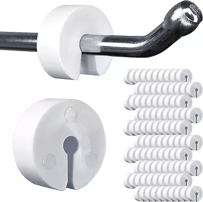 Peg Hook Stoppers For 1/4 Pegboard Hooks & Slatwall Hooks White Round Rubber In • $21.63