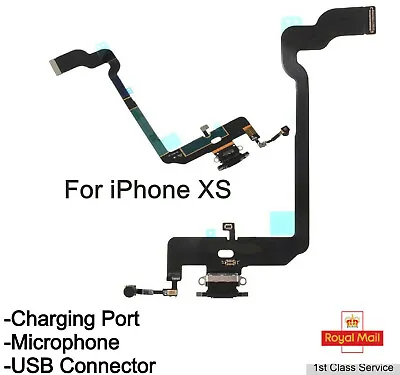 For IPhone XS Charging Port Charger Flex USB Dock Microphone Antenna Replacement • £4.98