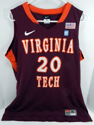 2010-11 Women's Virginia Tech Hokies Nia Evans #20 Game Used Maroon Jersey 320 • $99.99