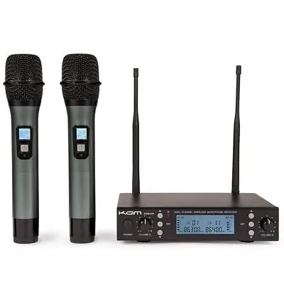 Kam KWM1940 Dual Handheld Professional Radio Microphone Wireless Karaoke DJ • £146