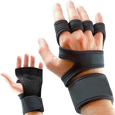 £5.49 • Buy Gym Gloves Women Men Weight Lifting Palm Hand Grip Training Half Finger Padded