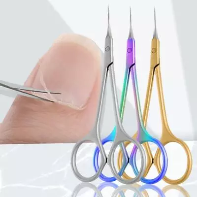 Stainless Steel Cuticle Scissors Dead Skin Remover For Nail Art Clippers Scissor • $14.99
