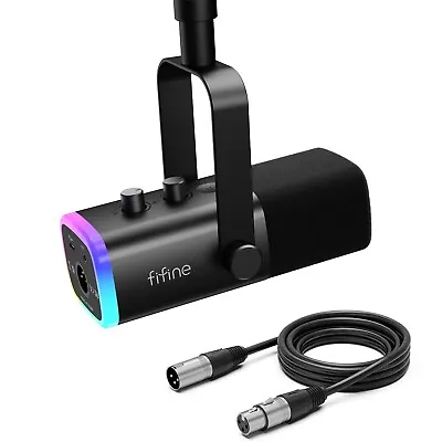 FIFINE Dynamic Microphone XLR/USB For Podcast Recording Gaming Streaming PS4/5 • $55.39