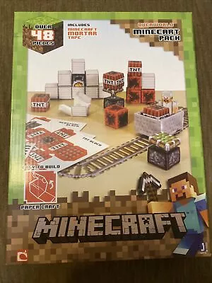 Minecraft Papercraft Overworld Minecart Pack New • $34.95