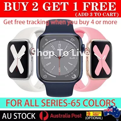 $4.99 • Buy For Apple Watch Band Strap Series 8 7 6 5 4 3 2 8 SE 38/40/41/ 42/44/45mm