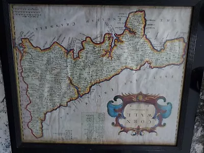 17th Century Map Of Cornwall By Robert Morden • £200