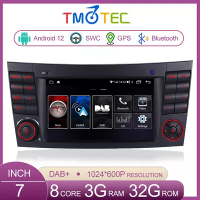 Mercedes E/CLS/G Class W211 W219 7  Navigation Screen Car Stereo Android Auto UK • £149.99