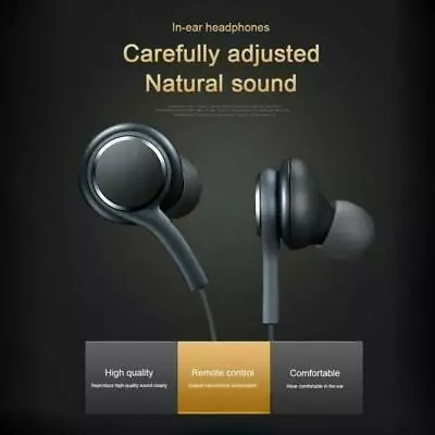 3.5mm Earphones For AKG Samsung Galaxy S8 S8Plus S9 Note Headphones Stereo AU Q • $7.26