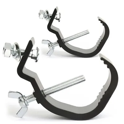 2x Black Metal Lighting G-Clamps UK Stock • £21.40