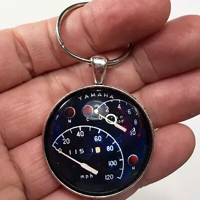 Vintage 60's Yamaha YM YD Motorcycle Speedometer RPM Tach Tachometer Keychain • $12.95