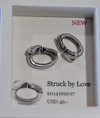 X By TROLLBEADS Struck By Love Link 2014102017 Silver Bead $46 (ONE LINK) NEW! • $25