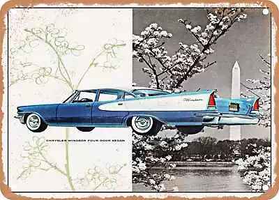 METAL SIGN - 1957 Chrysler Windsor Four Door Sedan Vintage Ad • $18.66