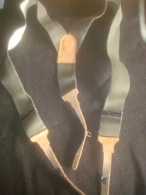 Vintage Extra Stark German Braces Suspenders Army Military • $13.99