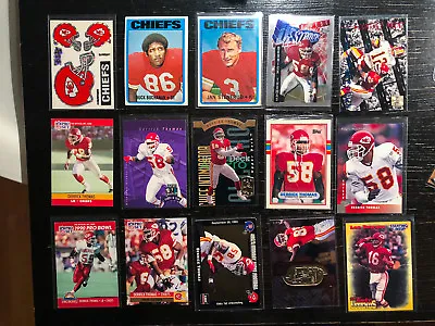 Kansas City Chiefs Football Card Lot. Vintage Joe Montana 1972 Topps #61 SP's • $39.99