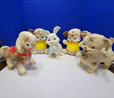 Vintage Rubber Squeaky Toys Edward Mobley Large Lot • $30