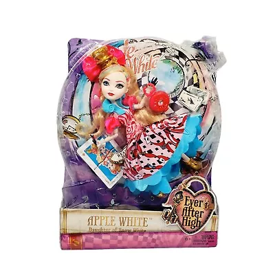 Ever After High Apple White Doll Way Too Wonderland Stand Mattel 2014 HTF • $59.99