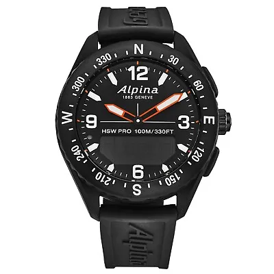 Alpina Men's 'Alpiner X' Smartwatch Black Dial AL-283LBB5AQ6 • $801.93