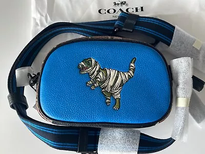 COACH MICHAEL JORDAN Mummified Rexy  Blue Badge Medium Camera Cross Body Bag NWT • $275