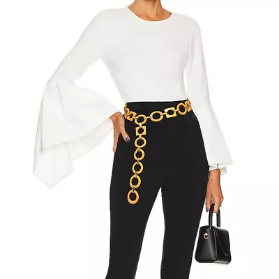 $99.95 • Buy Yves Saint Laurent YSL Women's LINK BELT 1960s Bakelite Glamourous Butterscotch