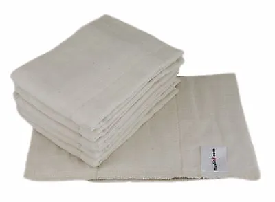 £13.99 • Buy MuslinZ 6 PACK Prefold Cloth Nappies Size 1 Newborn Unbleached Organic Cotton