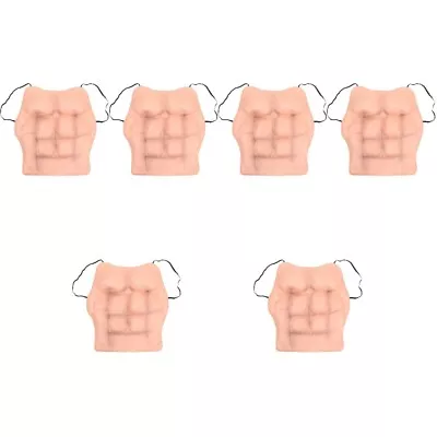  6 Pack Man Muscle Garment Realistic Male Chest Vest Prom Halloween Costumes • £22.75