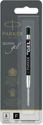 £5.95 • Buy PARKER QUINK Gel Pen Ink Refill, Fine Tip 0.5mm  Black  Pack Multi Listing      