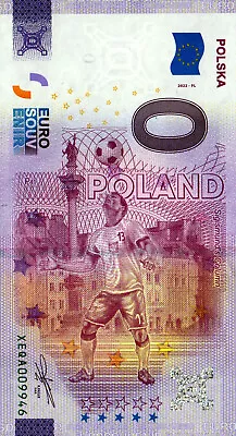 Zero Euro Ticket - 0 Euro Ticket - Football World Cup 2022 Qatar - Polska 2022-PL • £4.18