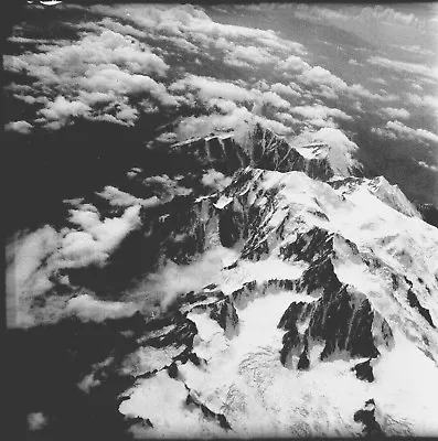 LE MONT BLANC C. 1960 - Aerial View Of Haute-Savoie - 3 Negatives 6 X 6 - ARA 147 • $21.25