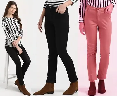 Pink M&S CLASSIC Ladies High Rise SLIM Leg JEANS Stretch Marks Spencer~Size 6-20 • £12.99