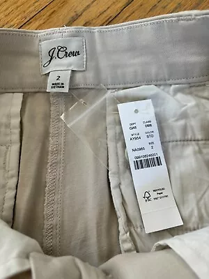 J Crew Women's 4 Inch Slouchy Chino Shorts Khaki • $18