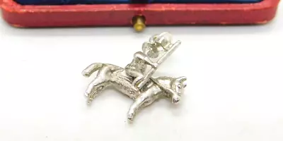 £15 • Buy Sterling Silver Canadian Guardsman Soldier Charm Pendant Vintage C1970