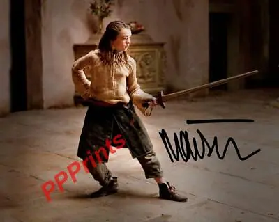 MAISIE WILLIAMS Game Of Thrones SIGNED AUTOGRAPHED 10X8 REPRODUCTION PHOTO PRINT • £9.99