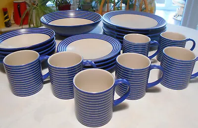Denby Intro Blue Stripe-  3 Mugs £25 2 Mugs £18 • £15