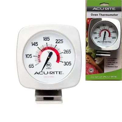 100% Genuine! ACURITE Gourmet Stainless Steel Oven Thermometer!  • $20.95