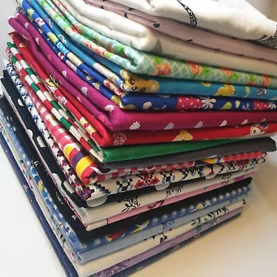 100% Cotton Winceyette Flannel Brush Fabric Dress Craft Quilting Material 44  • £11.65