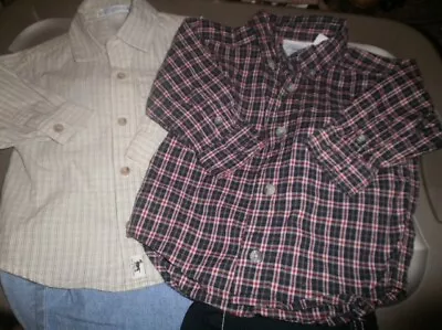 4 Pc Boys Lot Sz 12M Janie Jack Gap Hartstring Mulberri PANTS  SHIRT OUTFITS • $19.99