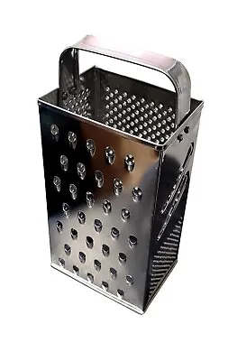 Stainless Steel Metal Grater - Vegetable Slicer Cheese Grater 4 Sided • £8.49