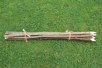 £8.50 • Buy 10 X Coppiced Willow & Birch Garden Support Stakes; 4ft Long; Collection Only