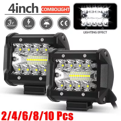 4 Inch LED Work Light Bar Spot Flood Pods Driving Off-Road Tractor ATV 4WD Truck • $27.89