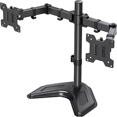 Dual Monitor Stand Free-Standing Monitor Stands For 2 Monitors Up To 27 Inches • $62.88