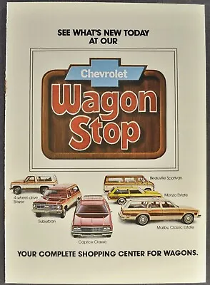 1978 Chevrolet Station Wagon Brochure Caprice Impala Malibu Suburban Van Blazer • $5.95