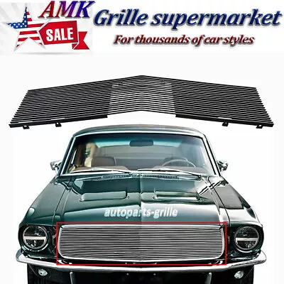 Billet Grille For 1967-1968 Ford Mustang Upper Grille Insert Chrome Front • $83.99