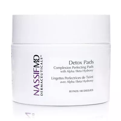 NassifMD Detox Pads Facial Radiance Pads Glycolic Acid Pads Exfoliating 60ct • $21.75