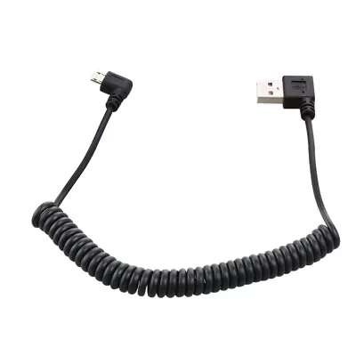 2pcs 1.5m Spiral Coiled USB Micro 5 Pin Male To USB 2.0 Male Data Charge Cable • £6.58